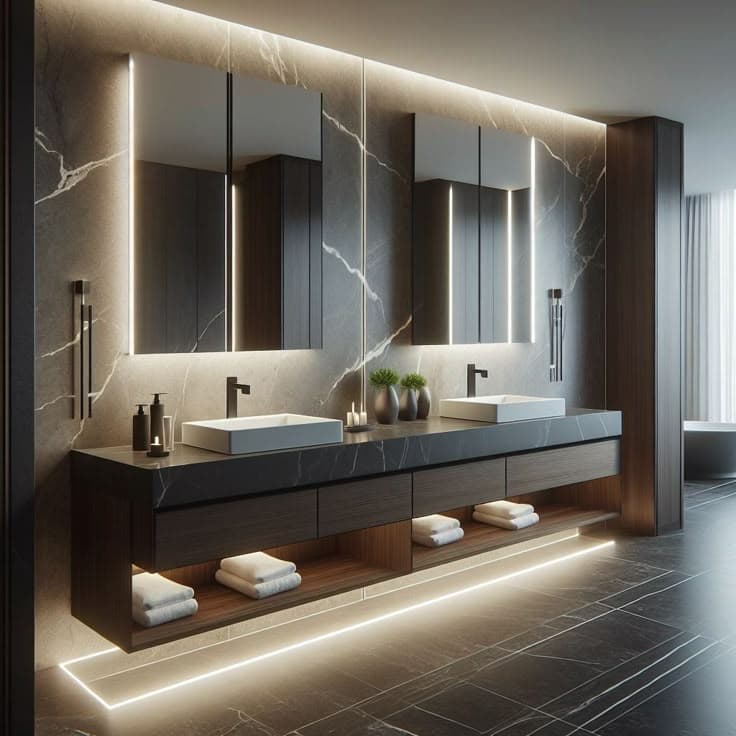 Contemporary Bathroom - Before