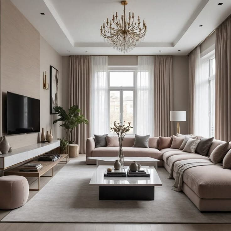 Modern Minimalist Living Room - Before