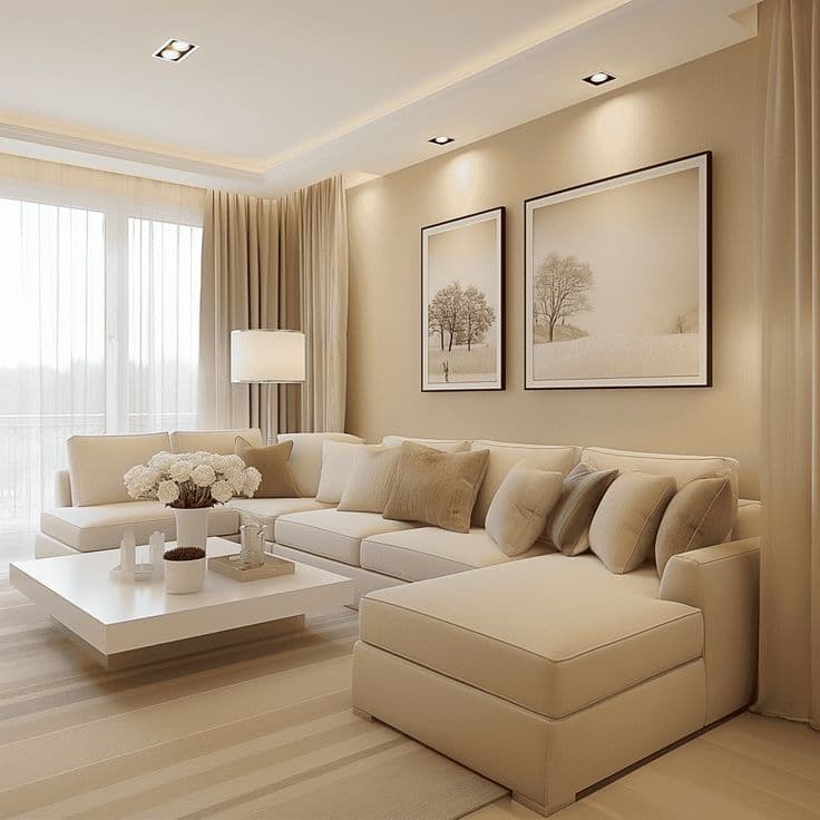 Modern Minimalist Living Room - Before